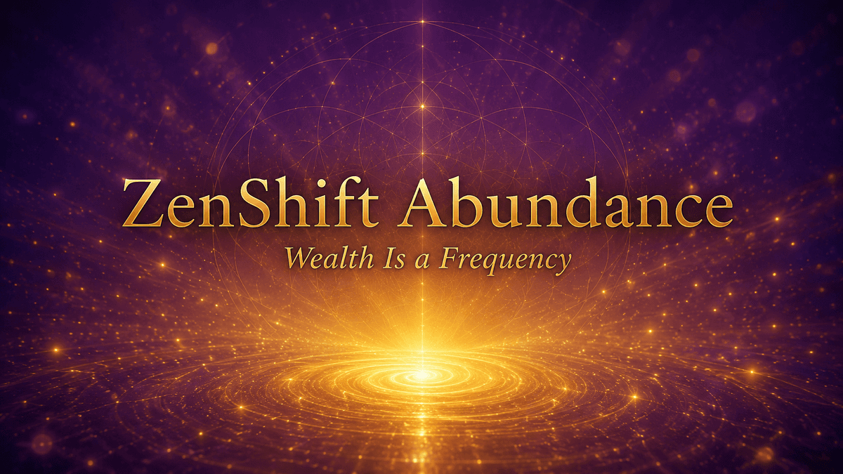 ZenShift Abundance portal hero artwork